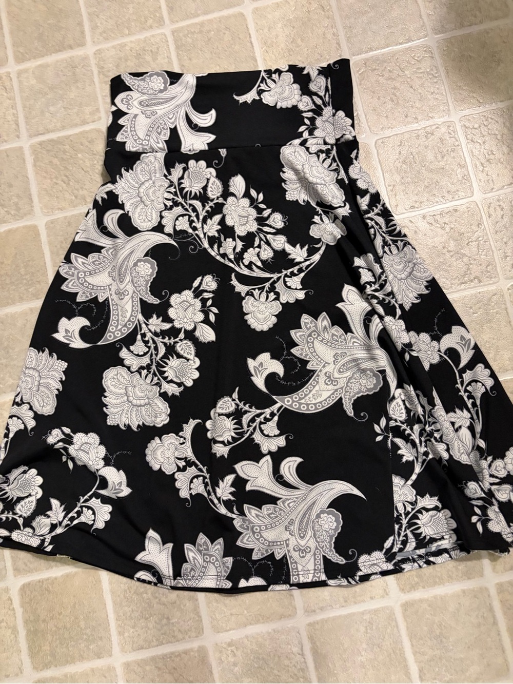 LuLaRoe Black and White A-Line Skirt